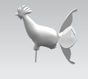 Rooster Windmill Garden Courtyard Farm Decor