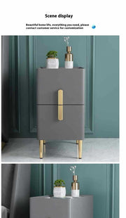 Table Modern Minimalist Bedroom Solid Wood Bedside Cabinet